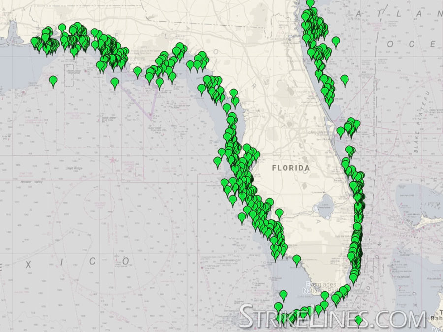 Free Public Reefs StrikeLines Fishing Charts