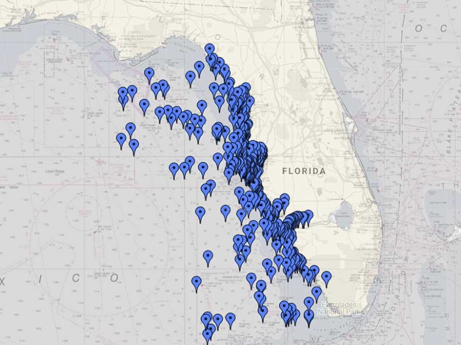 Gulf of Mexico StrikeLines Fishing Charts